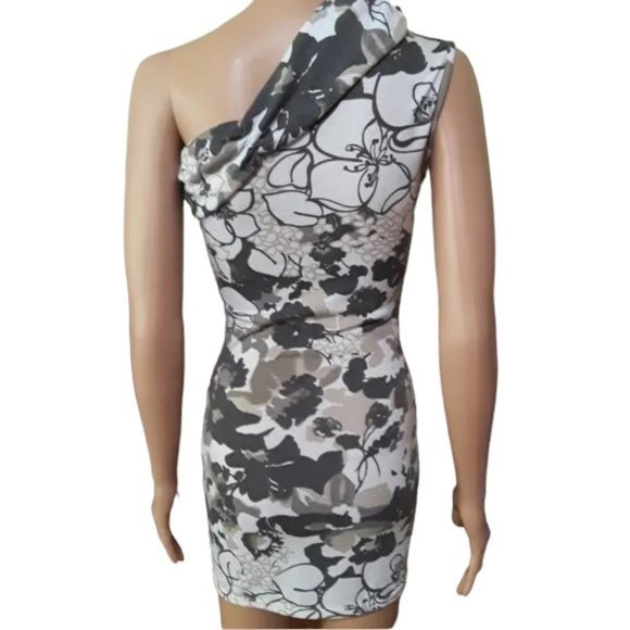 AMPM BY ESPIRAL BODYCON FLORAL SLINGSHOT DRESS SIZE SMALL NWT - Picture 3 of 3